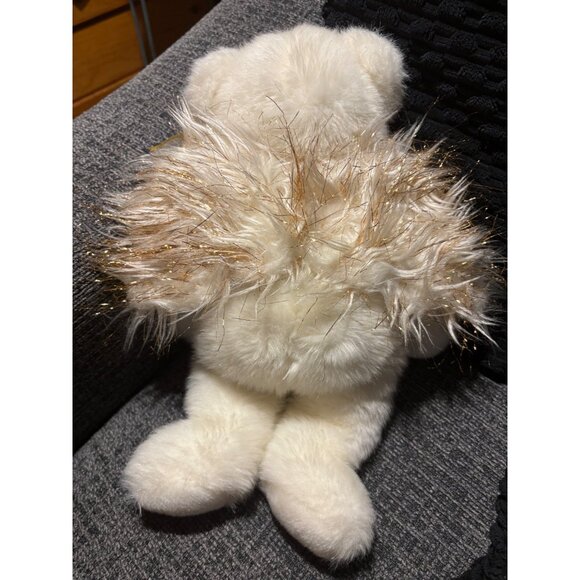 Ty Classic Angel Bear Plush 2001 With Gold Wings & Halo - Picture 5 of 8